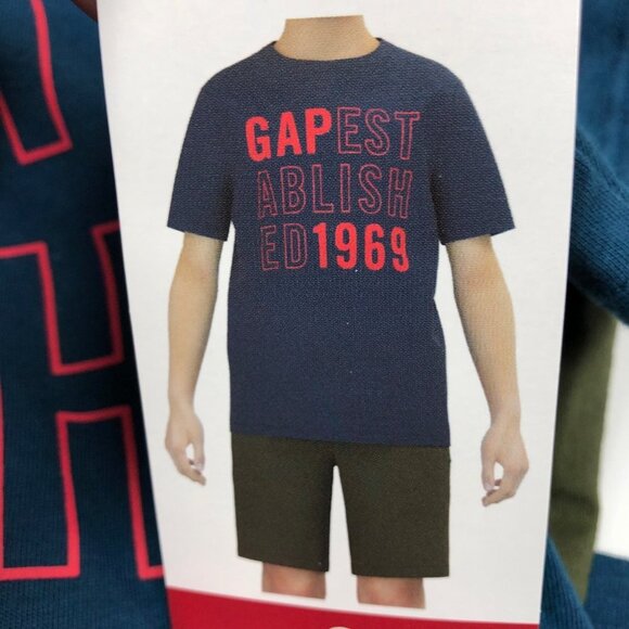 GAP‎ Boy's 2-Piece Short Sleeve T-Shirt & Shorts Outfit Set SZ 8 NWT - Picture 11 of 12